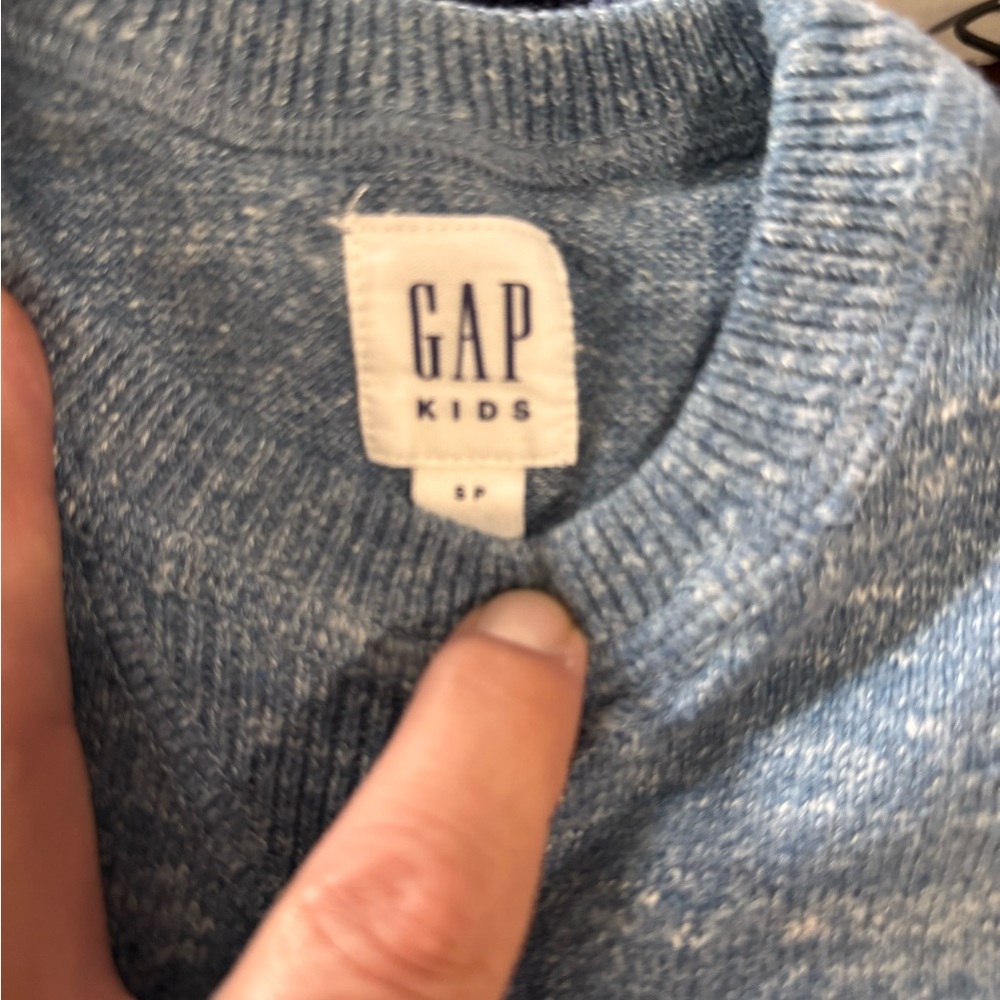 GAP Kids Heathered Blue Sweater
